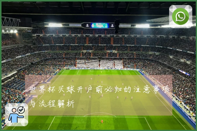 世界杯买球开户前必知的注意事项与流程解析